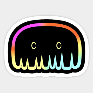 Kawaii Rainbow Halloween Retro Pride Colorful Sticker